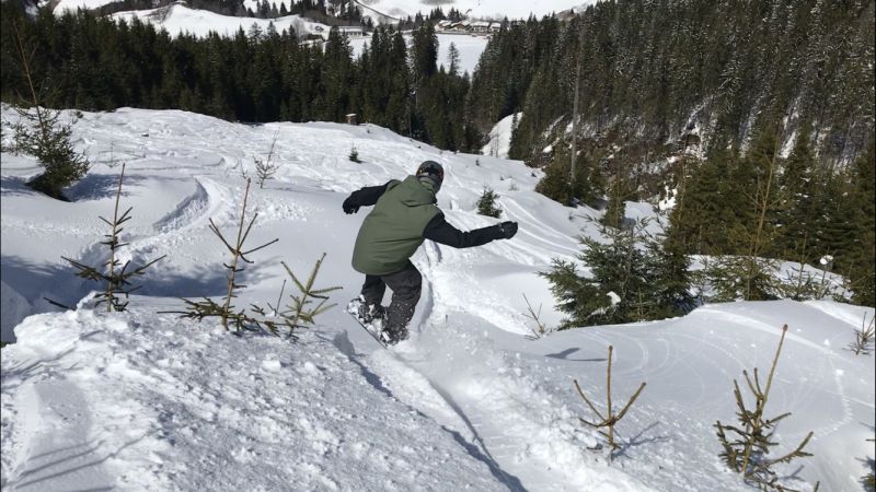 Abseits der Piste in Dienten