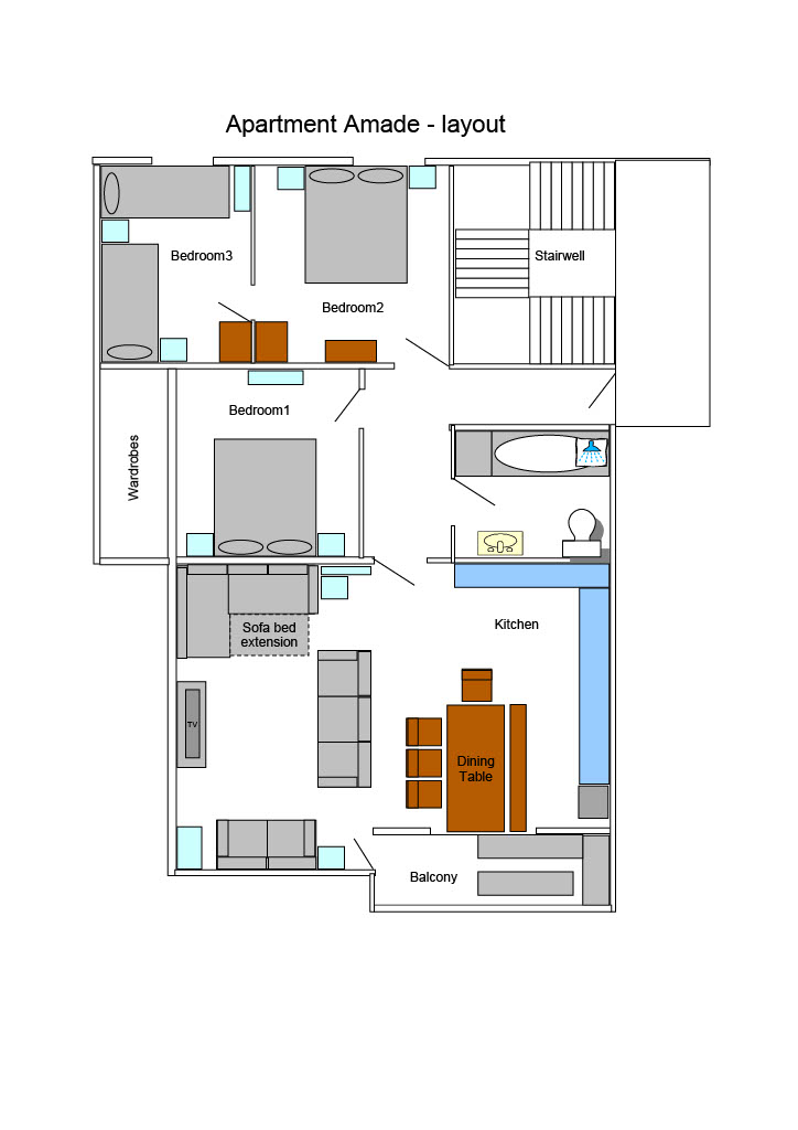 Wohnung Layout