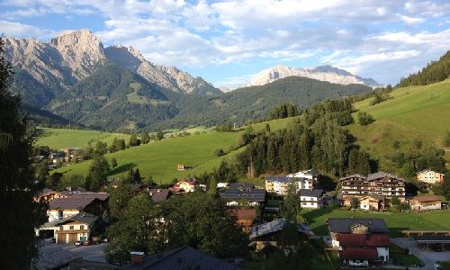 Uitzicht vanaf balkon - Zomer