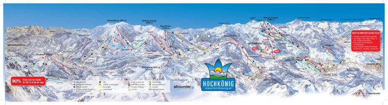 Hochkoenig piste map