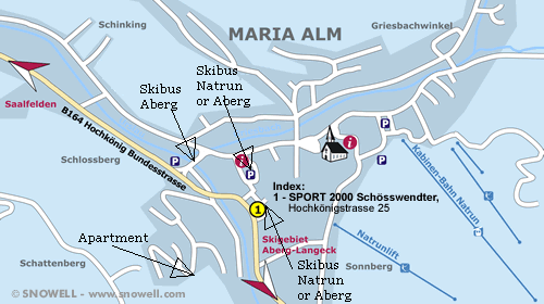 Maria Alm town map