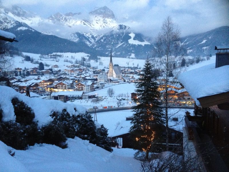 View down to Maria Alm from near the apartment